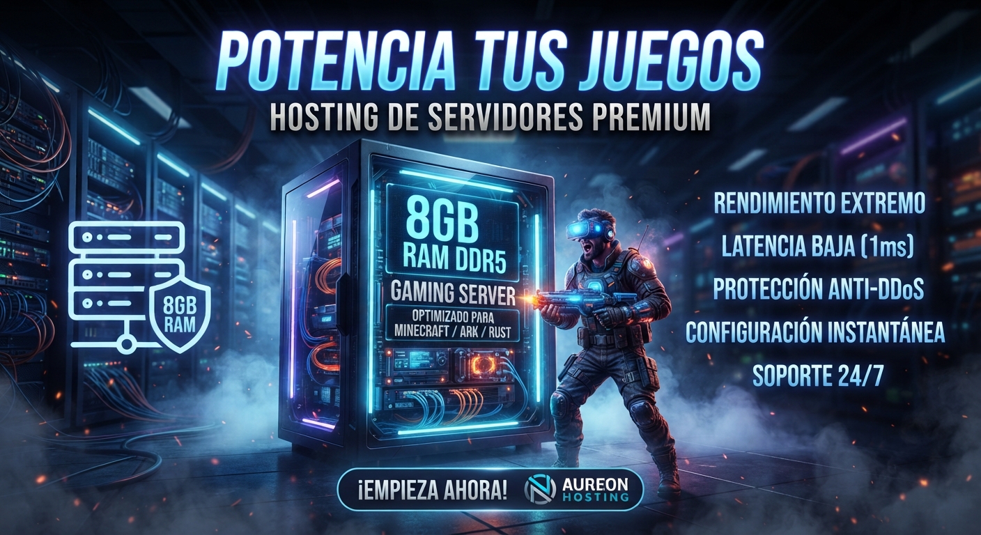 Servidor Multijuego Pro – 8 GB RAM